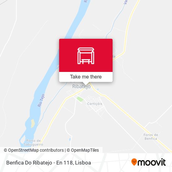 Benfica Do Ribatejo - En 118 map