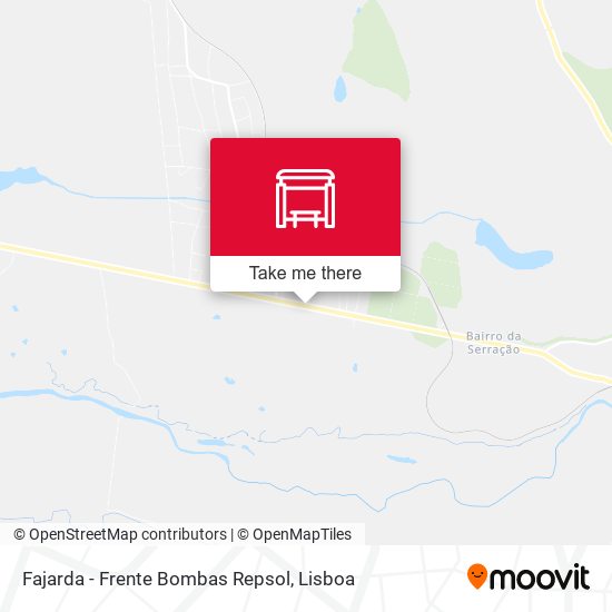 Fajarda - Frente Bombas Repsol map