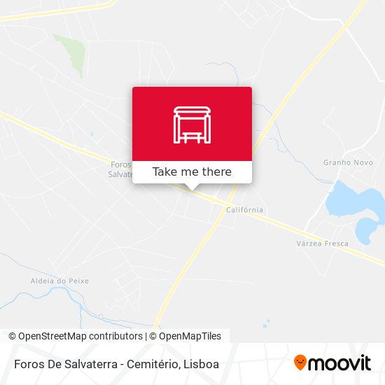 Foros De Salvaterra - Cemitério mapa