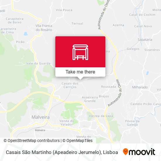 Casais São Martinho (Apeadeiro Jerumelo) map