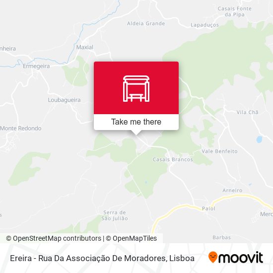 Ereira - Rua Da Associação De Moradores map