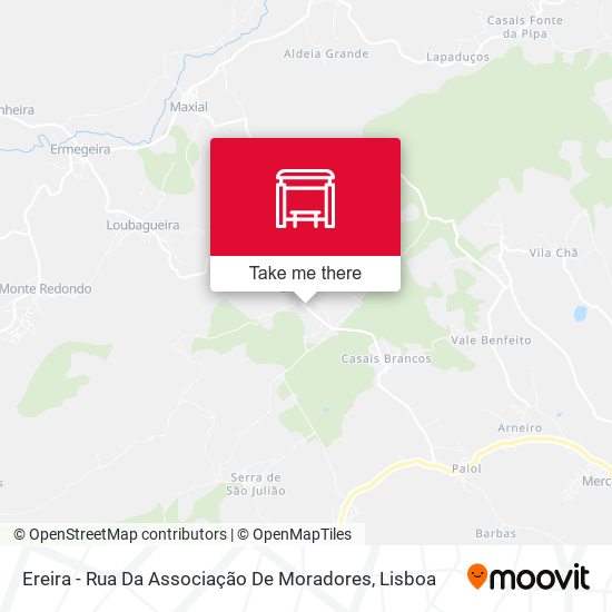 Ereira - Rua Da Associação De Moradores mapa
