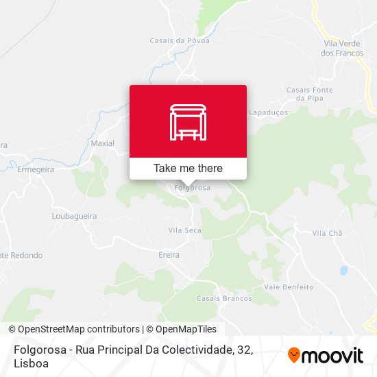 Folgorosa - Rua Principal Da Colectividade, 32 mapa
