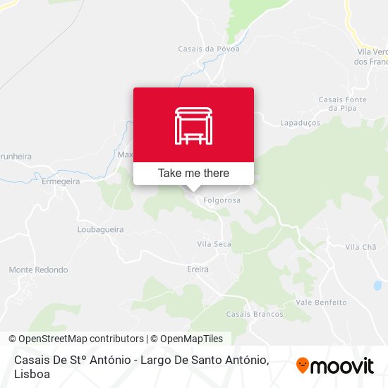 Casais De Stº António - Largo De Santo António map