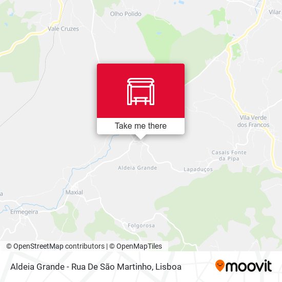 Aldeia Grande - Rua De São Martinho mapa