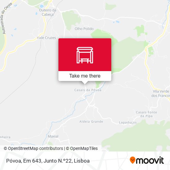 Póvoa, Em 643, Junto N.º22 map