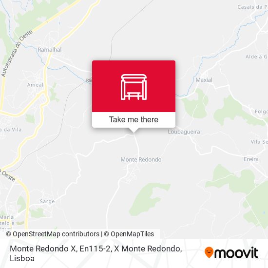 Monte Redondo X, En115-2, X Monte Redondo mapa