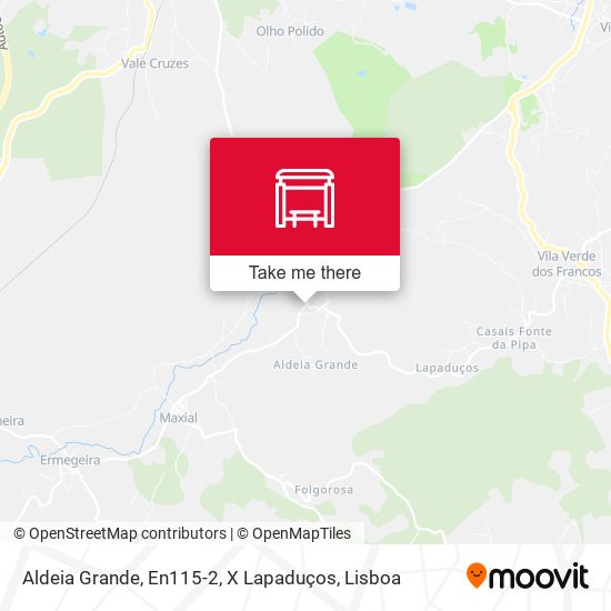 Aldeia Grande, En115-2, X Lapaduços map