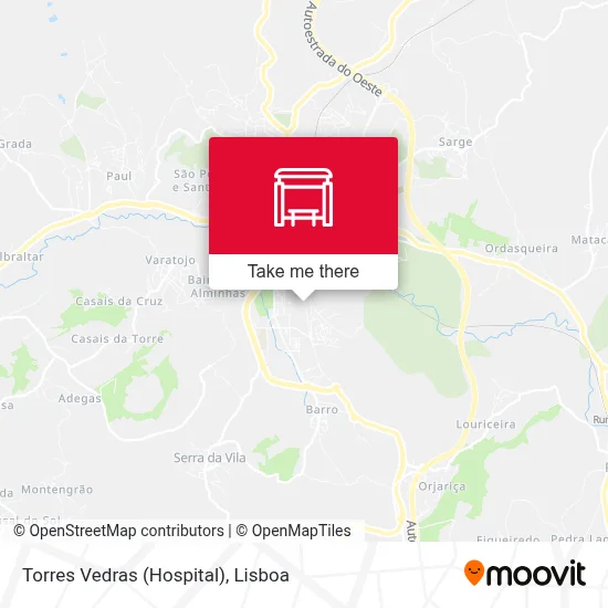 Torres Vedras (Hospital) map