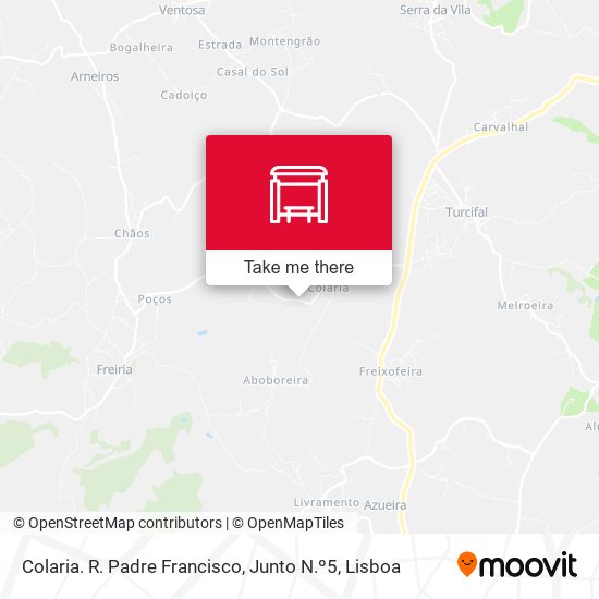 Colaria. R. Padre Francisco, Junto N.º5 mapa