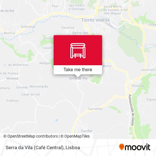 Serra da Vila (Café Central) mapa