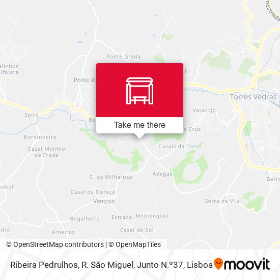 Ribeira Pedrulhos, R. São Miguel, Junto N.º37 mapa