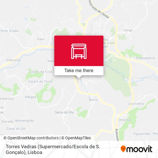 Torres Vedras (Supermercado / Escola de S. Gonçalo) map