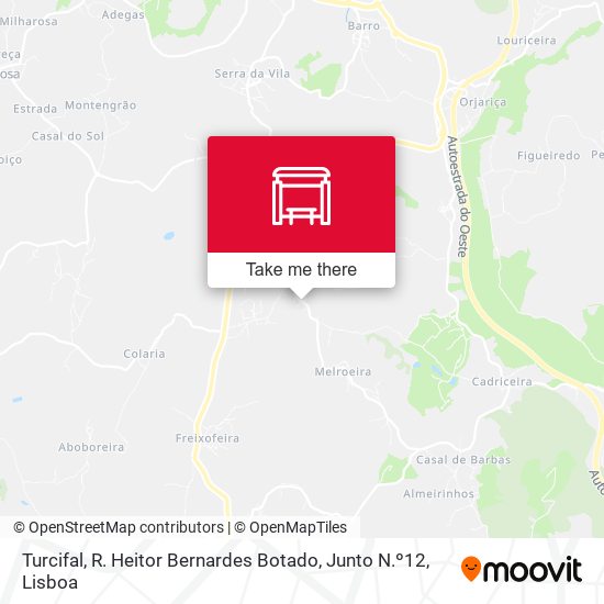 Turcifal, R. Heitor Bernardes Botado, Junto N.º12 mapa