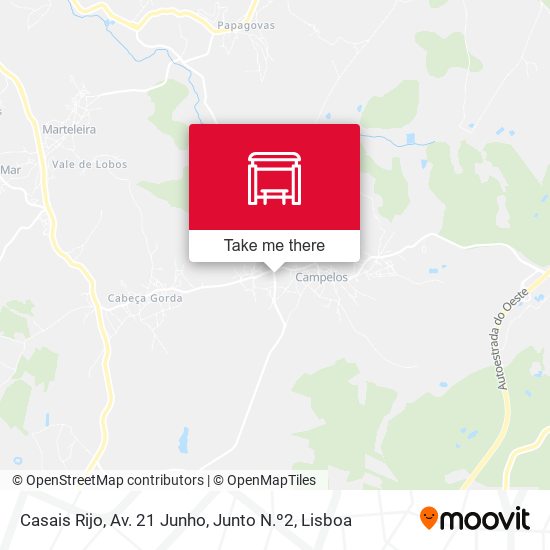 Casais Rijo, Av. 21 Junho, Junto N.º2 mapa