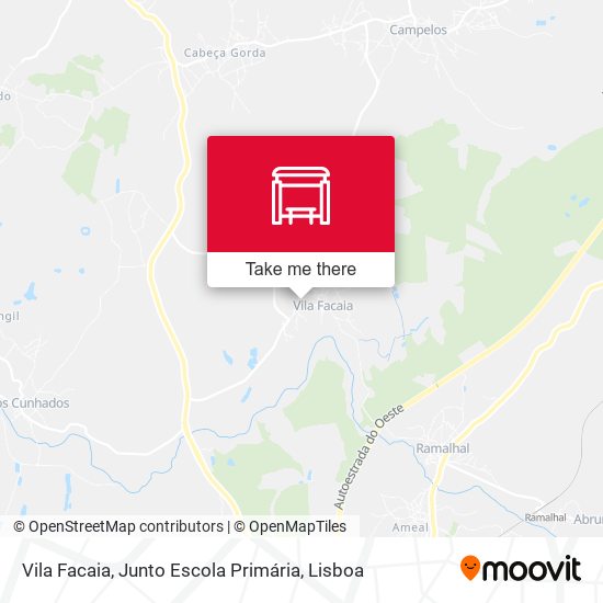 Vila Facaia, Junto Escola Primária mapa