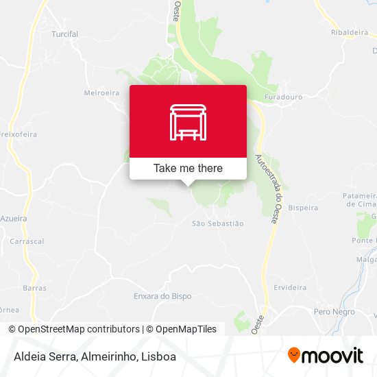 Aldeia Serra, Almeirinho mapa