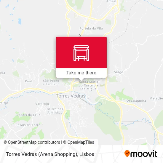 Torres Vedras (Arena Shopping) map