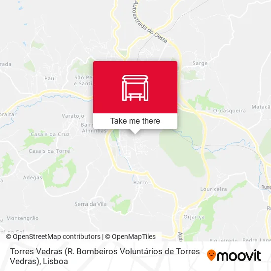 Torres Vedras (R. Bombeiros Voluntários de Torres Vedras) mapa