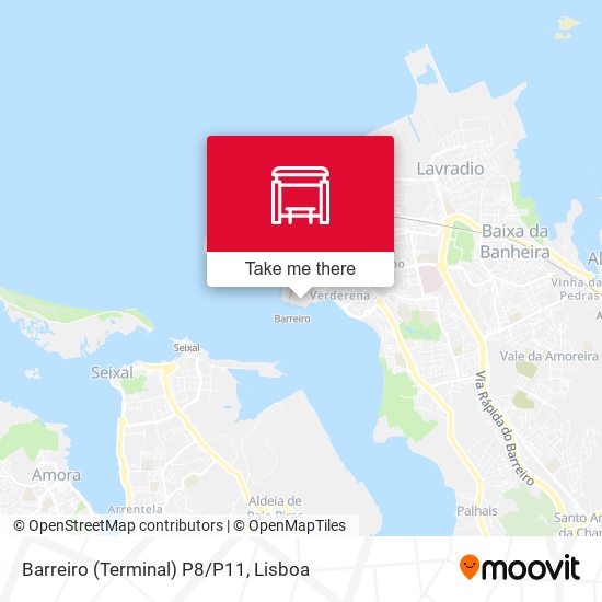 Barreiro (Terminal) P8/P11 map