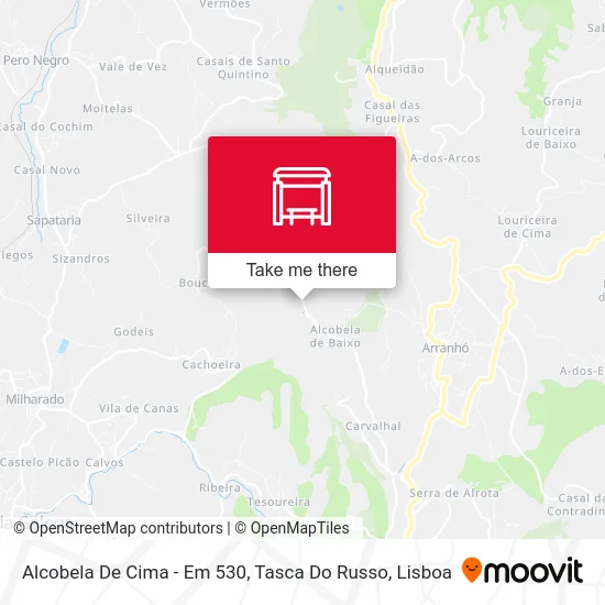 Alcobela De Cima - Em 530, Tasca Do Russo map