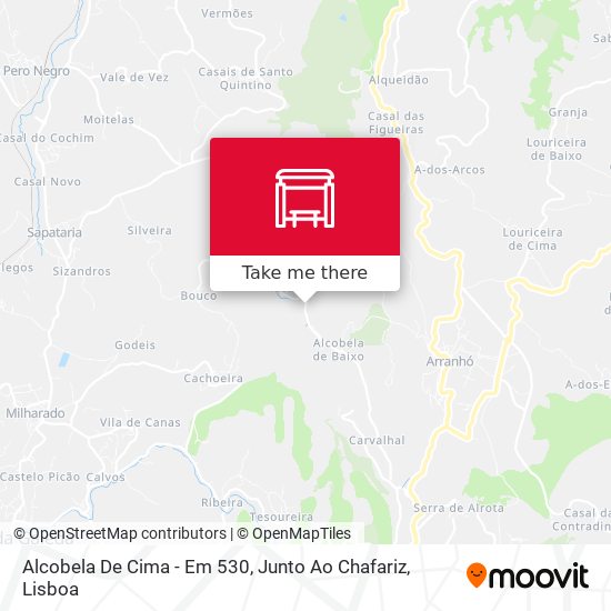 Alcobela De Cima - Em 530, Junto Ao Chafariz mapa