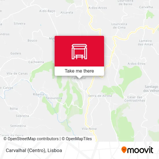 Carvalhal (Centro) map