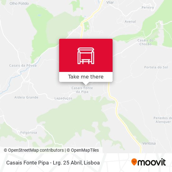Casais Fonte Pipa - Lrg. 25 Abril mapa