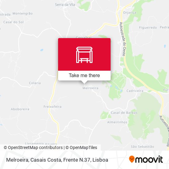 Melroeira, Casais Costa, Frente N.37 map