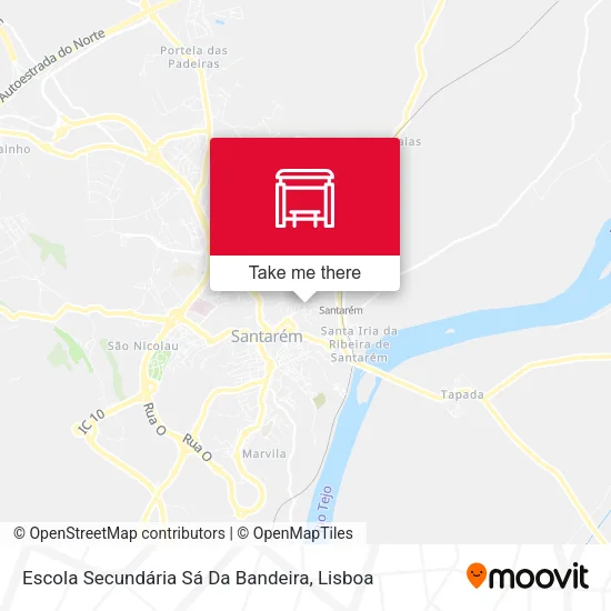 Escola Secundária Sá Da Bandeira mapa