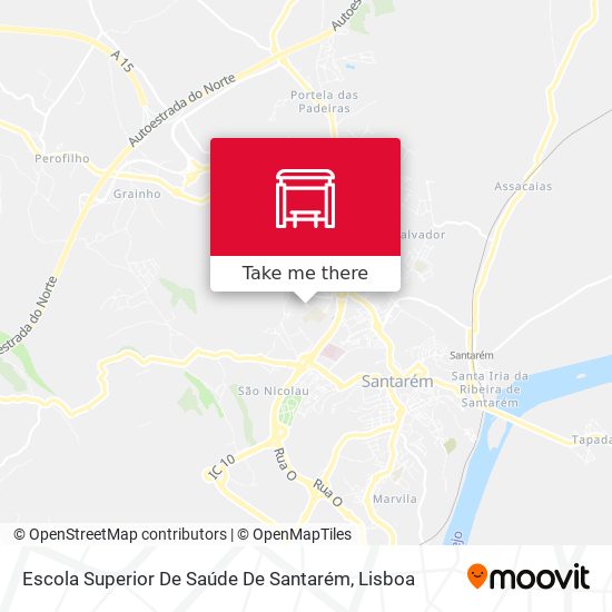 Escola Superior De Saúde De Santarém map