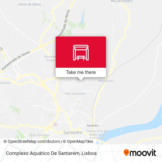Complexo Aquático De Santarém map
