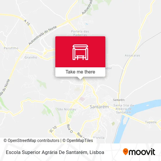 Escola Superior Agrária De Santarém map
