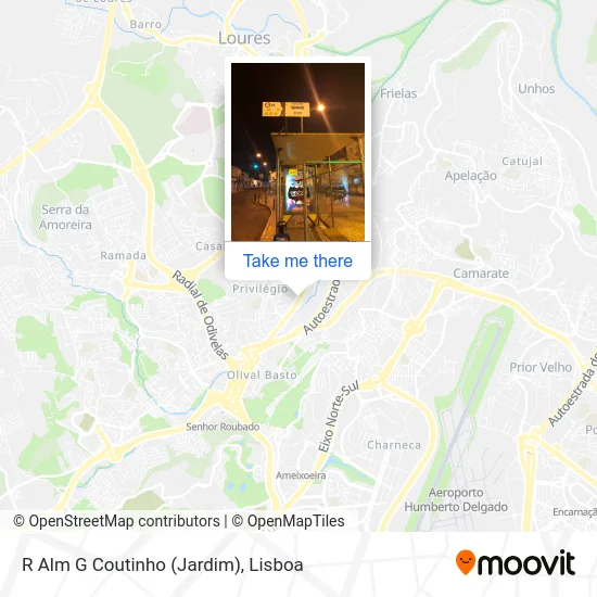 R Alm G Coutinho (Jardim) map