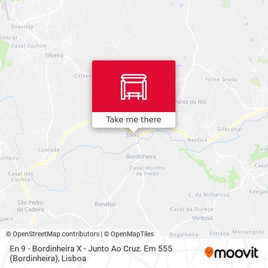 En 9 - Bordinheira X - Junto Ao Cruz. Em 555 map