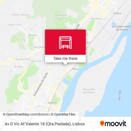 Av D Vic Af Valente 18 (Qta Piedade) mapa