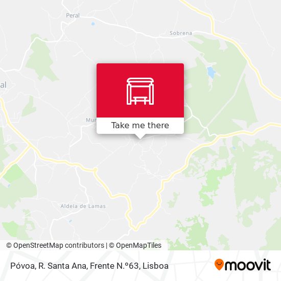 Póvoa, R. Santa Ana, Frente N.º63 map