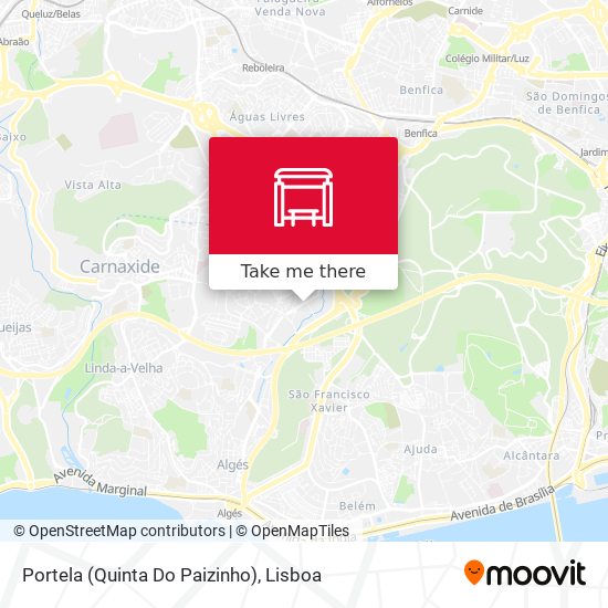Portela (Quinta Do Paizinho) mapa