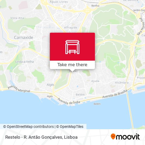 Restelo - R. Antão Gonçalves map
