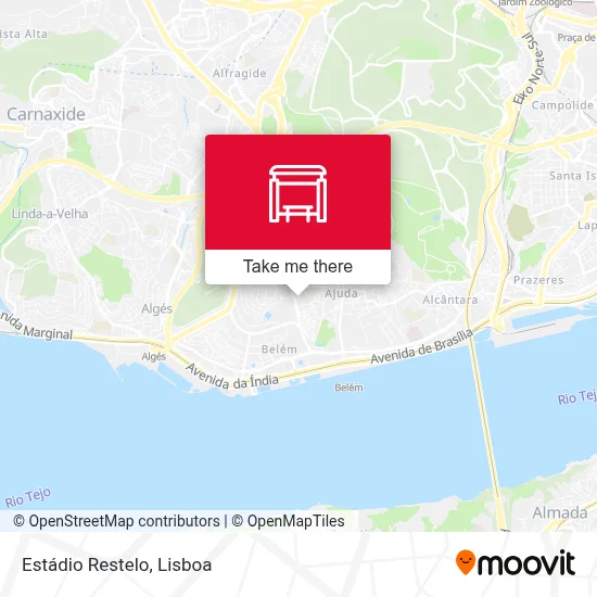 Estádio Restelo map