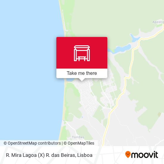 R. Mira Lagoa (X) R. das Beiras map