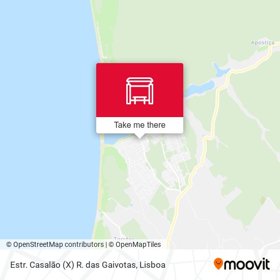 Estr. Casalão (X) R. das Gaivotas map