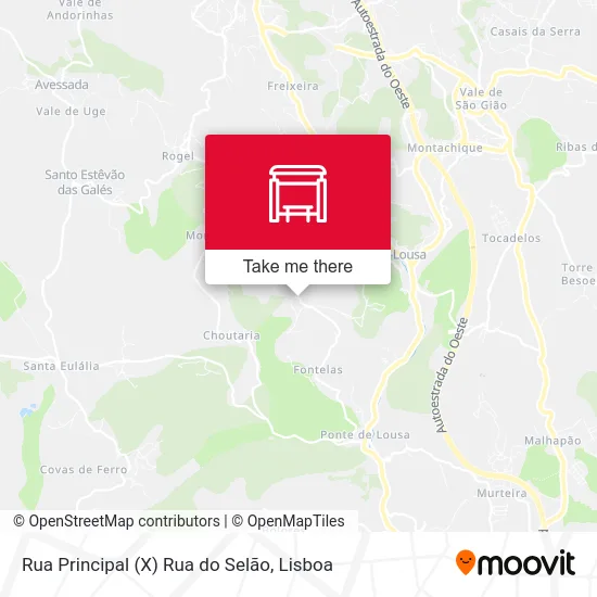 Rua Principal (X) Rua do Selão map