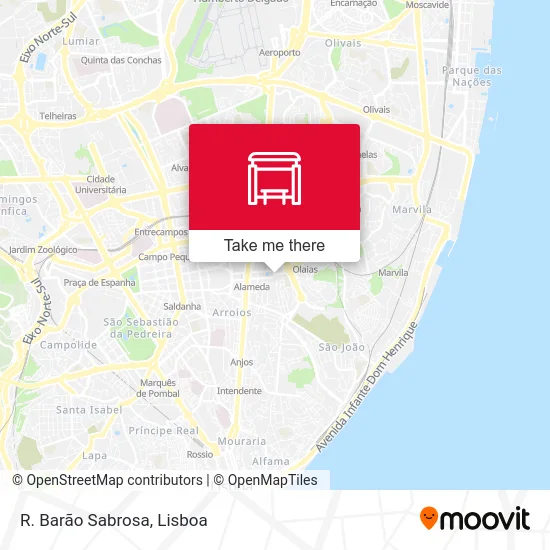 R. Barão Sabrosa map
