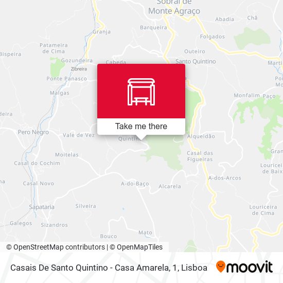 Casais De Santo Quintino - Casa Amarela, 1 mapa