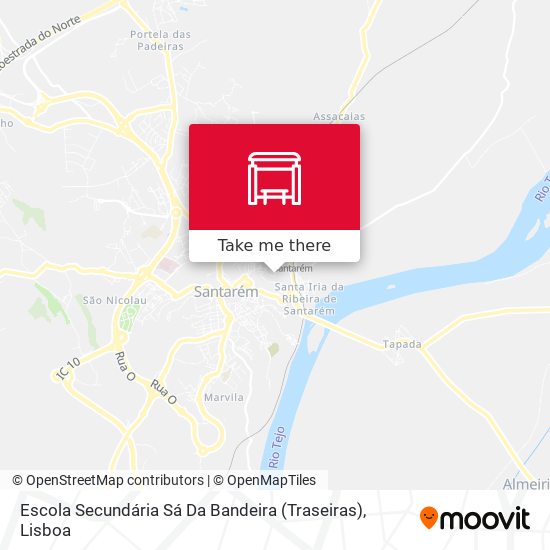 Escola Secundária Sá Da Bandeira (Traseiras) mapa