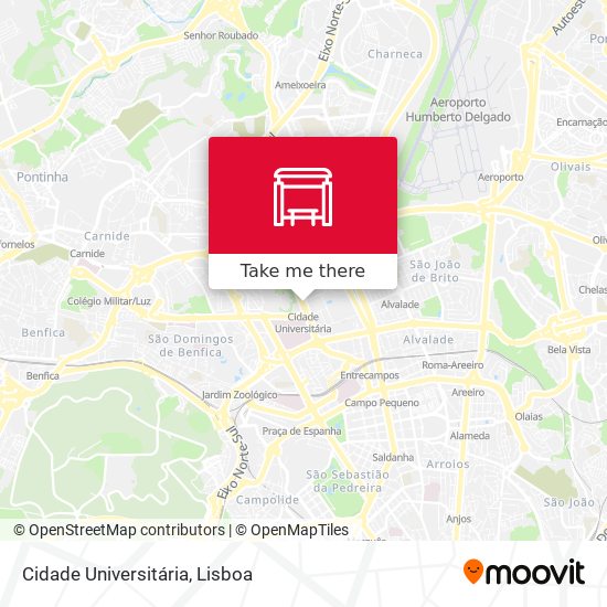 Cidade Universitária mapa