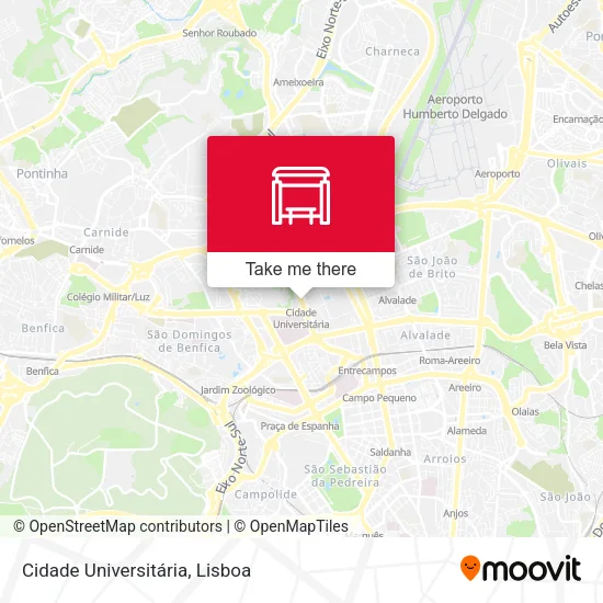 Cidade Universitária map