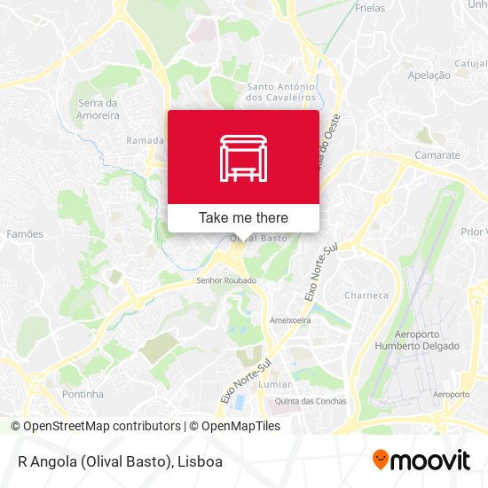 R Angola (Olival Basto) mapa