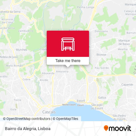 Bairro da Alegria mapa